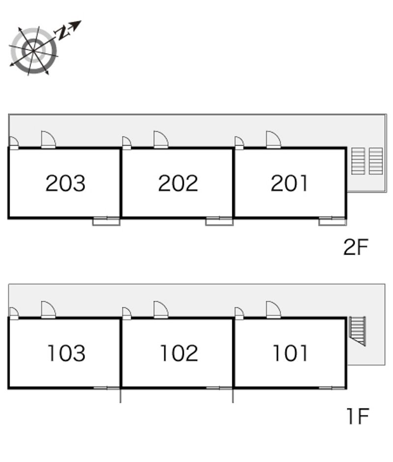 レオパレス東今里 間取り配置図