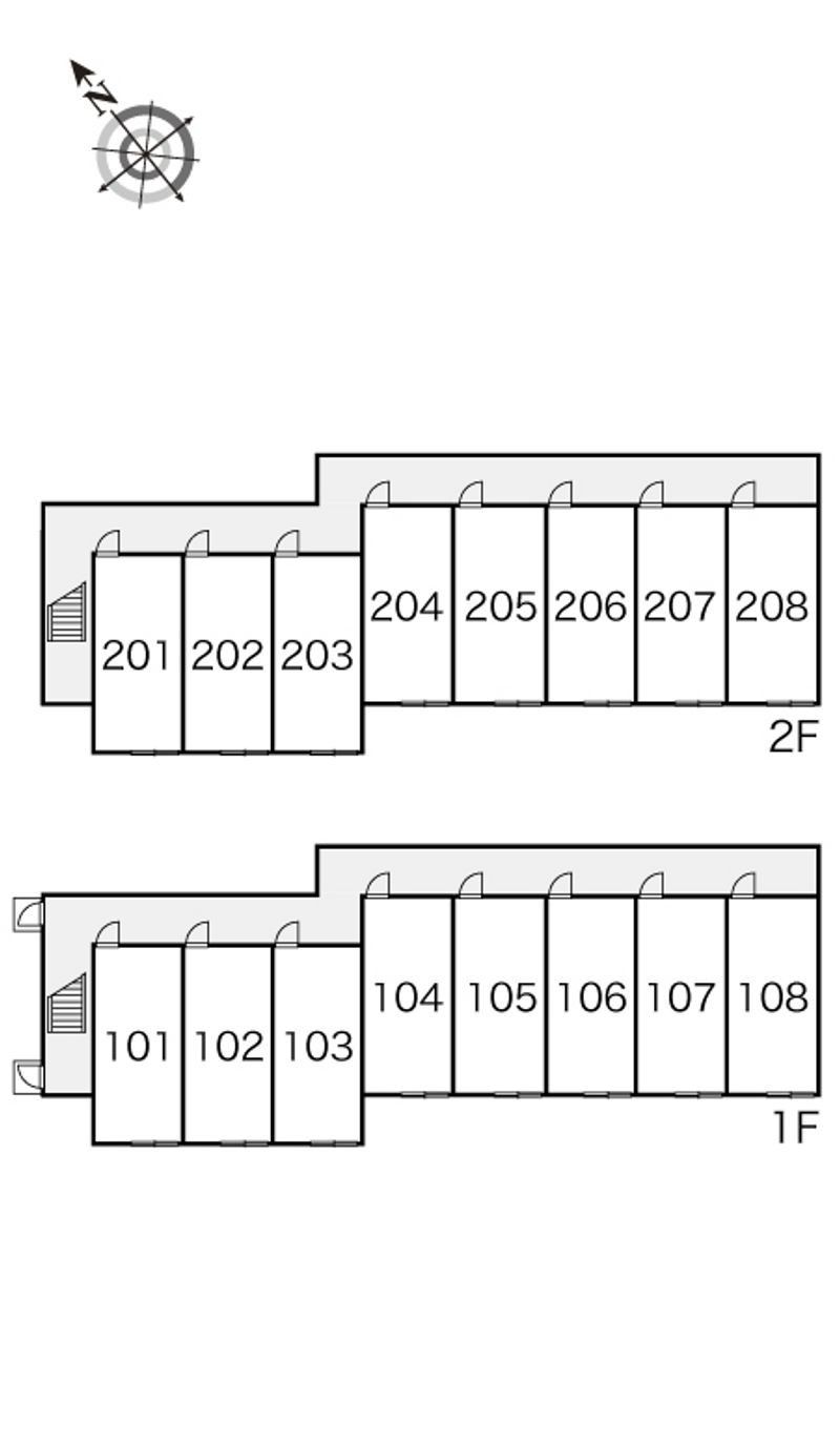 レオパレスレインボー 間取り配置図