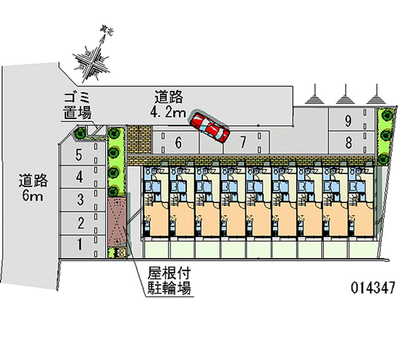 レオパレスエクセル 月極駐車場