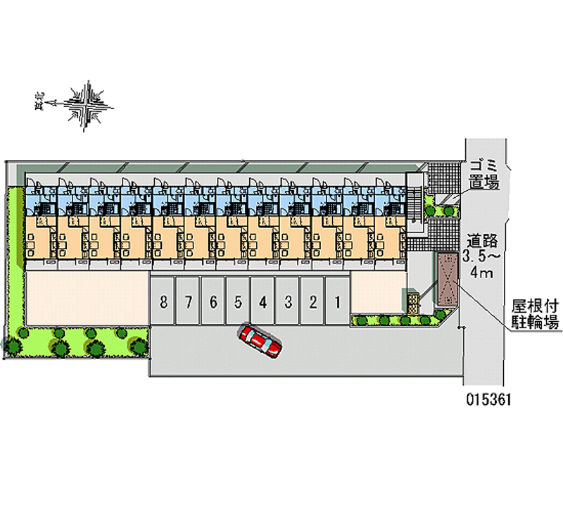 レオパレス中町 月極駐車場