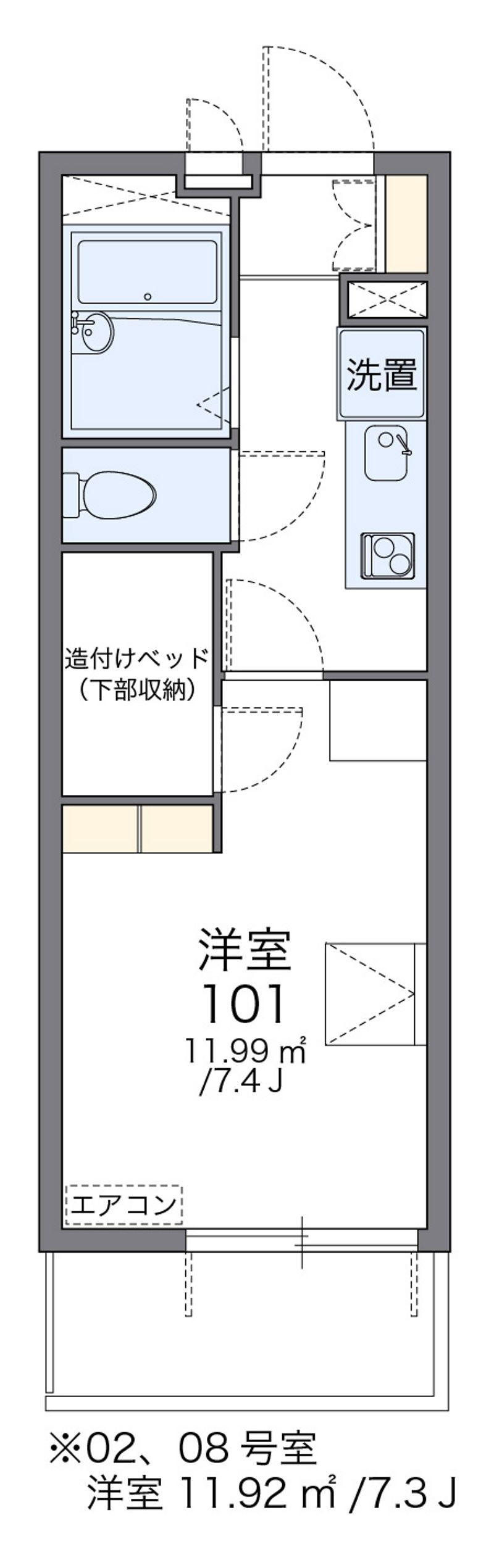 レオパレスＨＡＮＡＮＡＫＡ 間取図