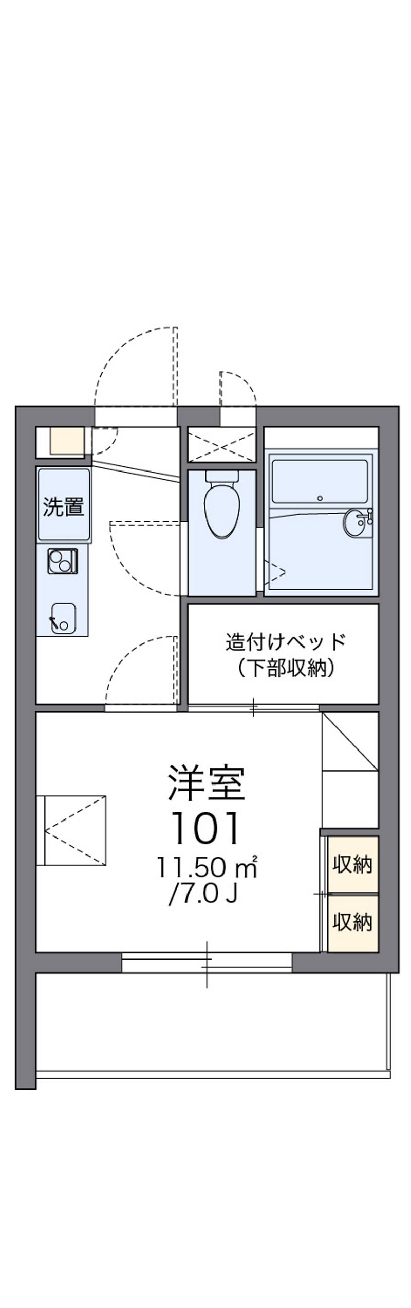 レオパレスチェリーガーデンＡ 間取図