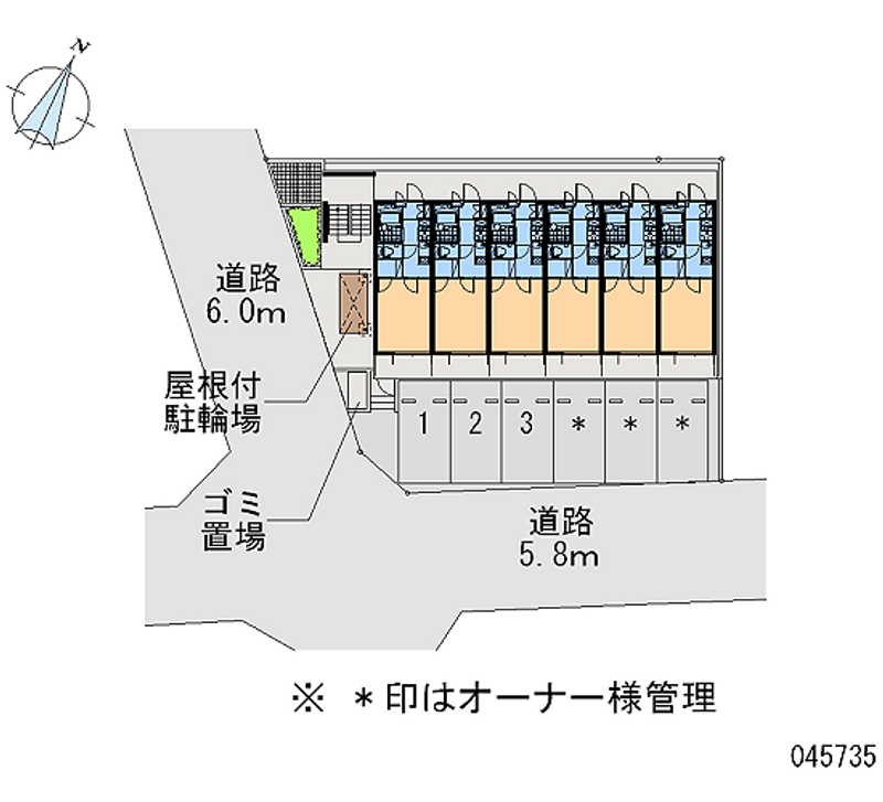 レオパレスひまわりⅢ 区画図