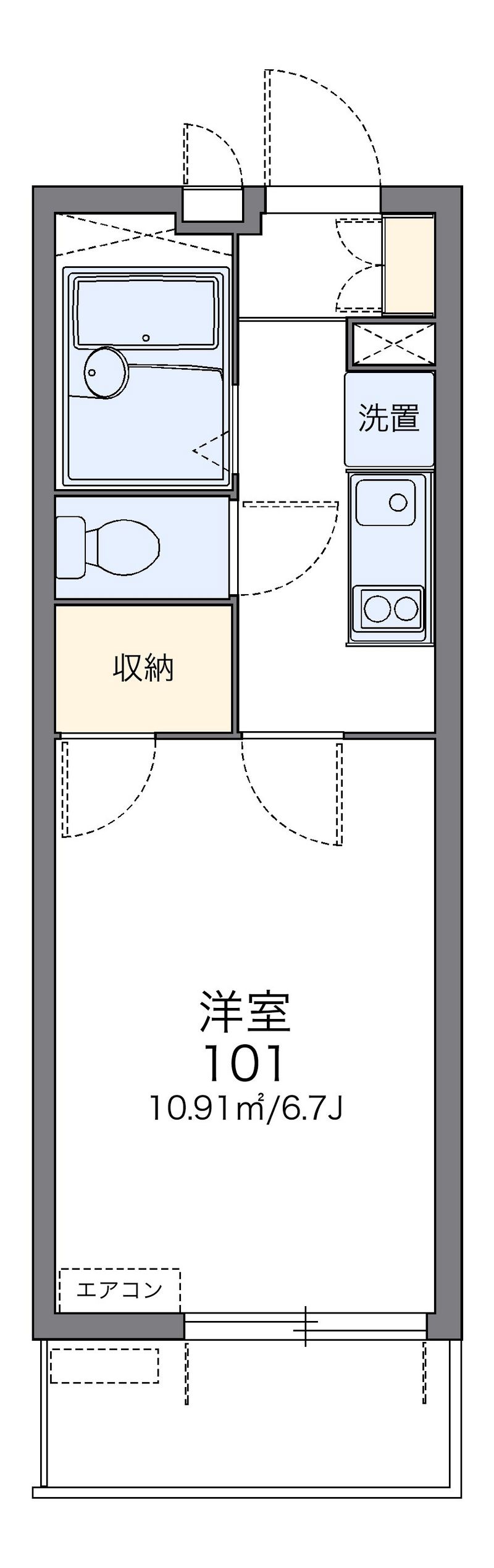 レオパレスプレーヌⅢ 間取図