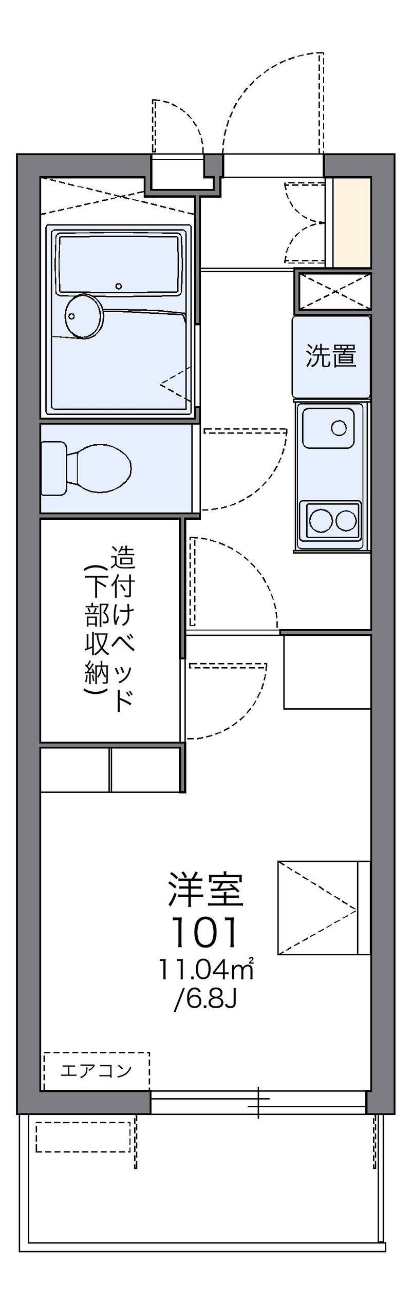 レオパレスピズィエール 間取図