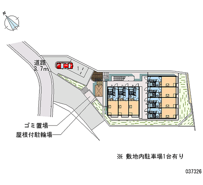 レオパレス山田東Ⅰ 区画図