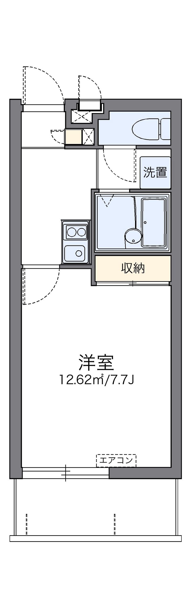 レオパレス城北Ⅱ 間取図