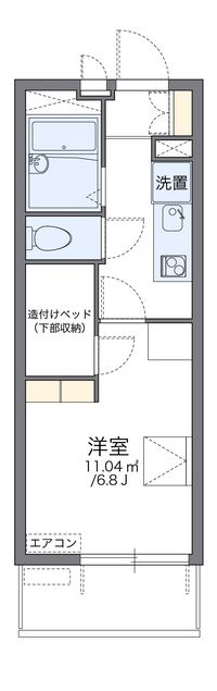 レオパレスエスペランザ 間取り図