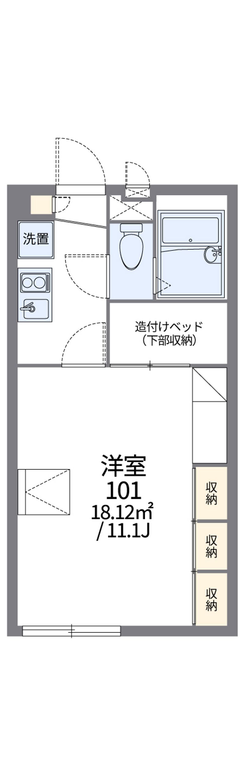 レオパレスヴィクトワール 間取図