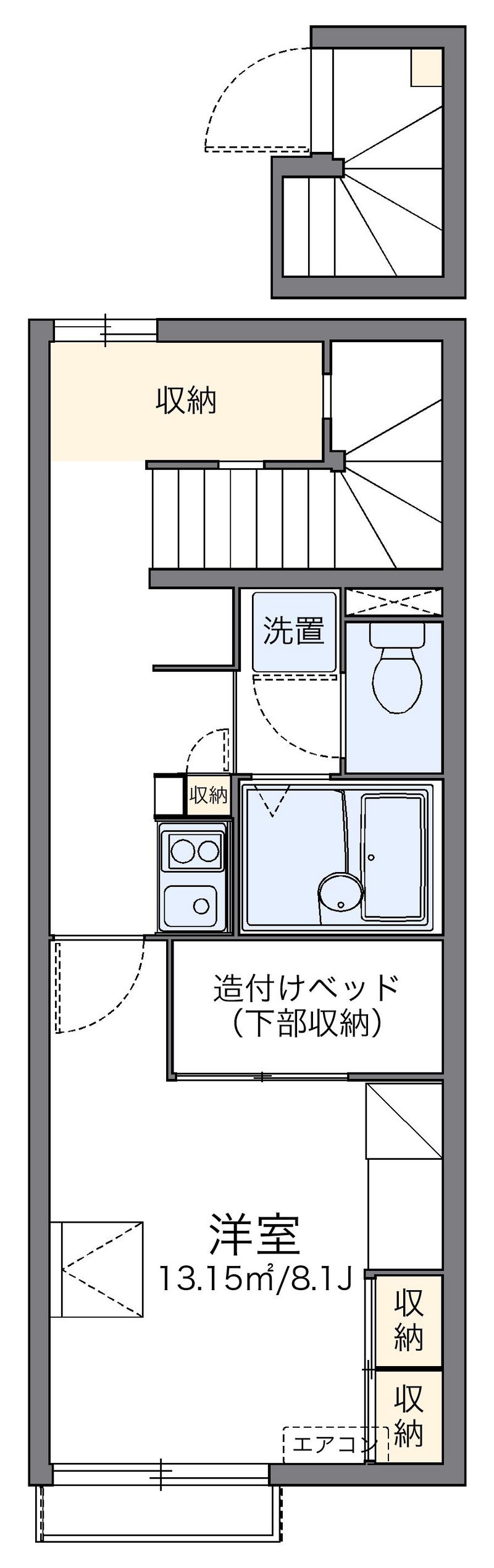 レオパレスアイランド 間取図