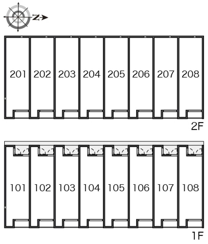 レオネクスト留ヶ谷Ｂ 間取り配置図
