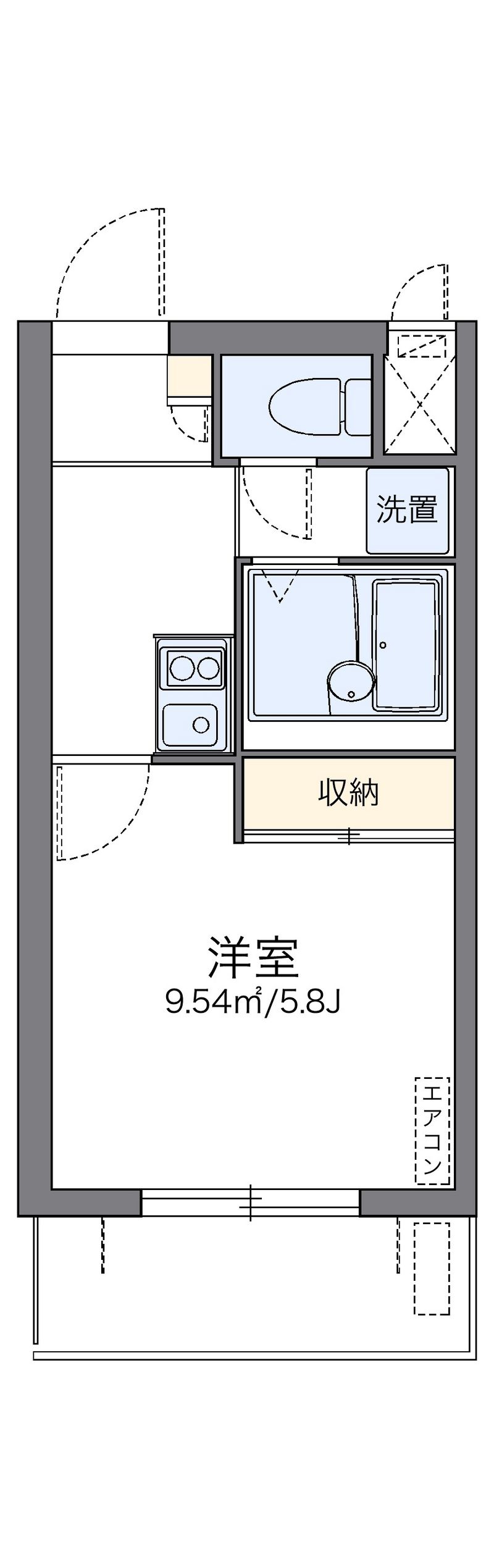 レオパレスオゥル 間取図