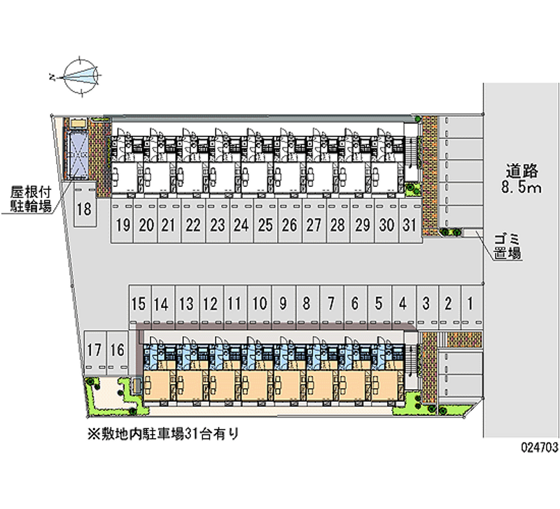 24703 Monthly parking lot