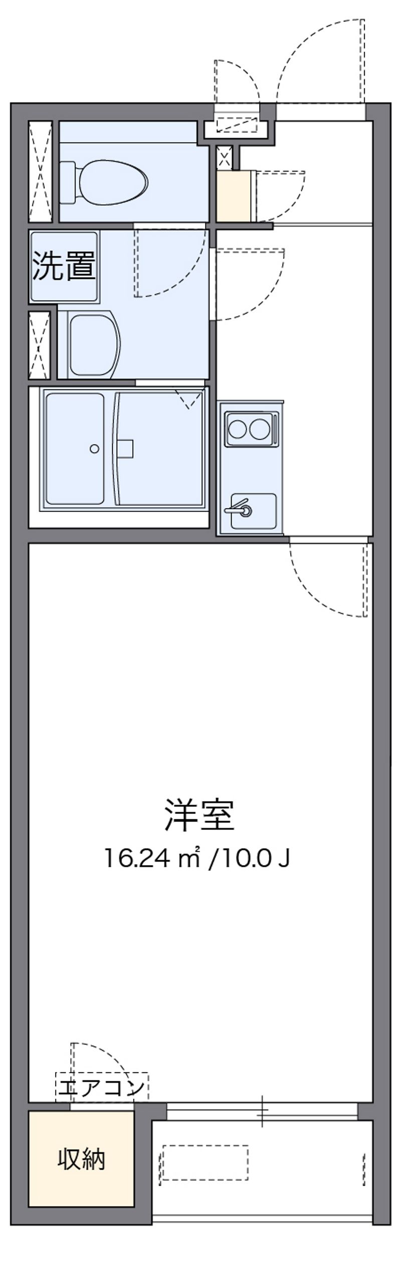 クレイノＫＡＺＵ１９ 間取図
