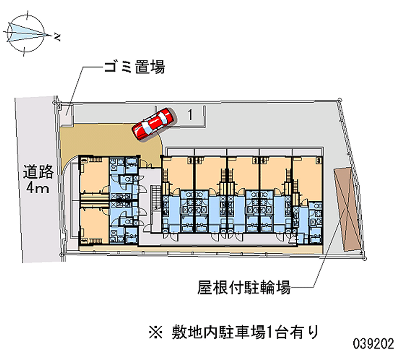 レオパレス柴原ＬＡ１ 区画図