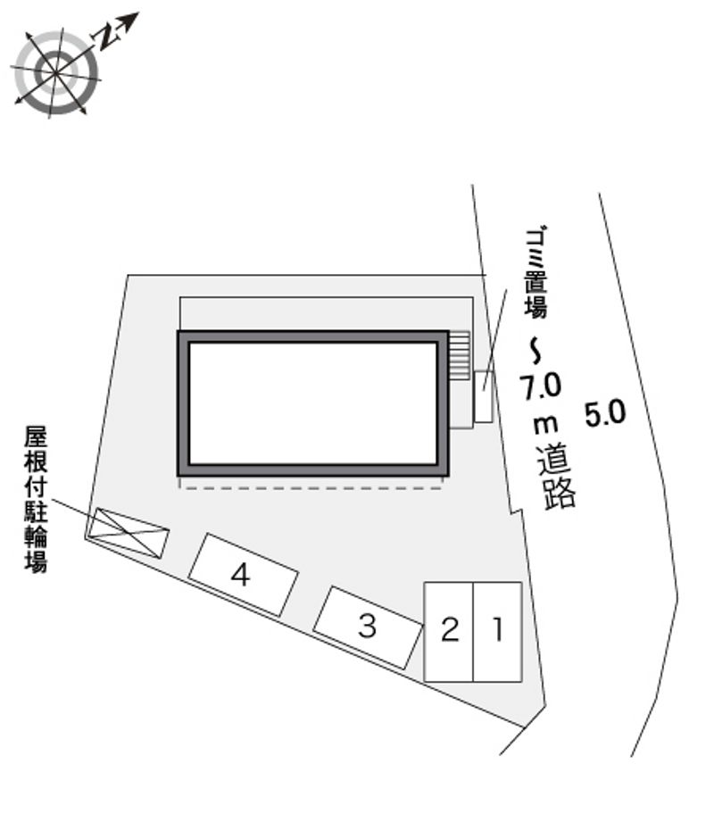 レオパレスさくら 駐車場
