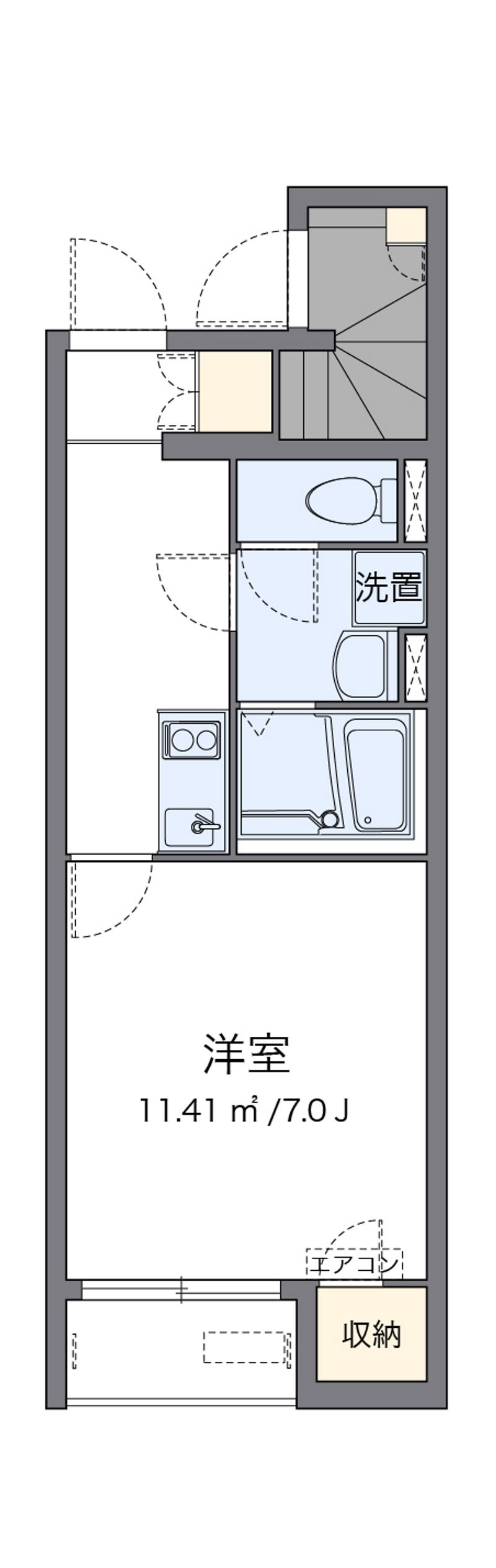 クレイノさつき 間取図