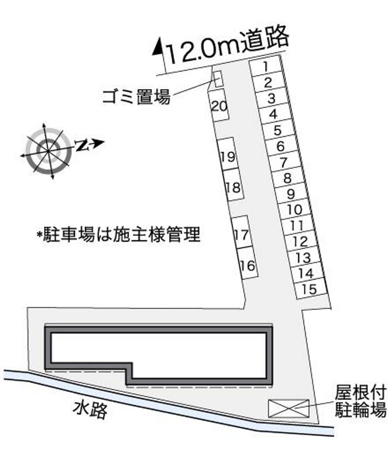 レオパレスＫ＆Ｓ 配置図