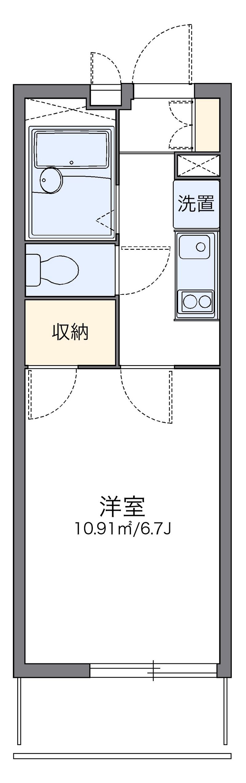 レオパレスグランシャリオ 間取図