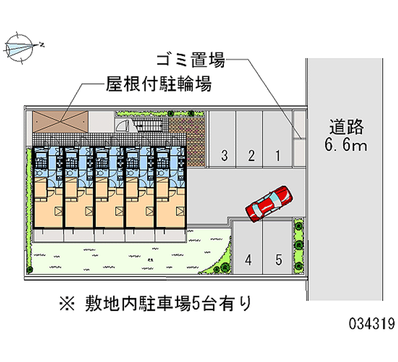 レオパレスＩ　Ｓ　北千里 月極駐車場