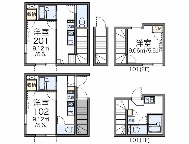 レオネクストＥｇａｗａⅡ 間取り