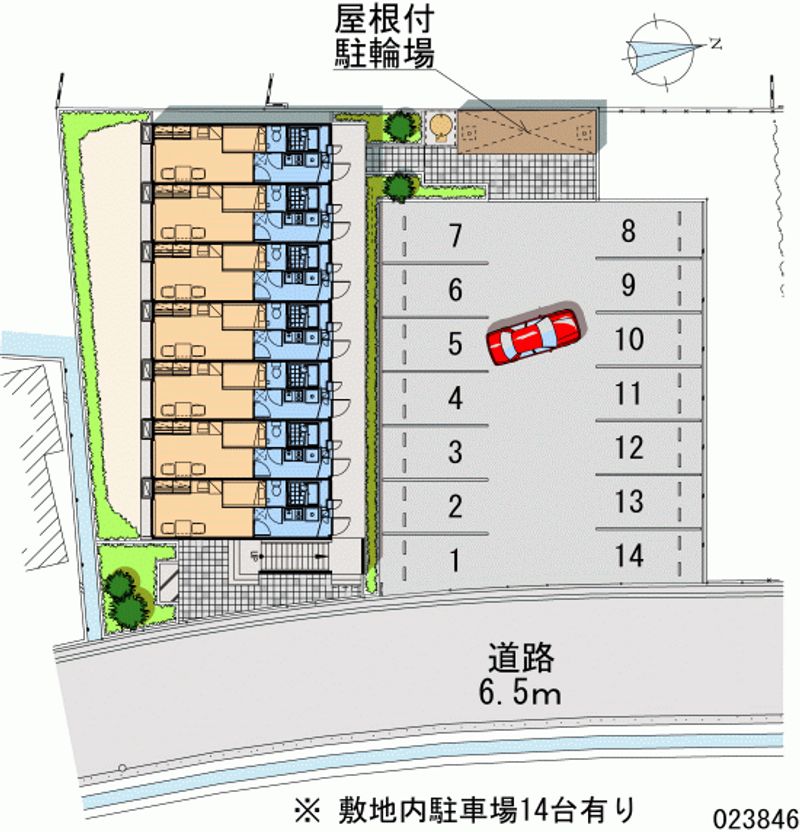 レオパレス森 月極駐車場