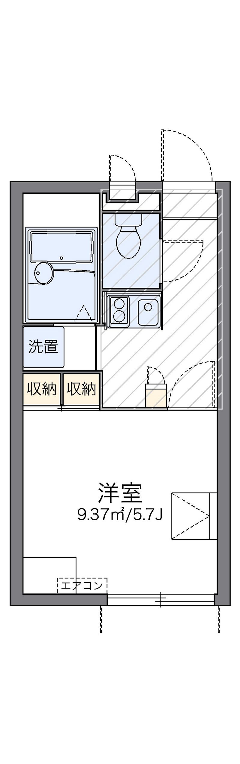 レオパレス夏 間取図