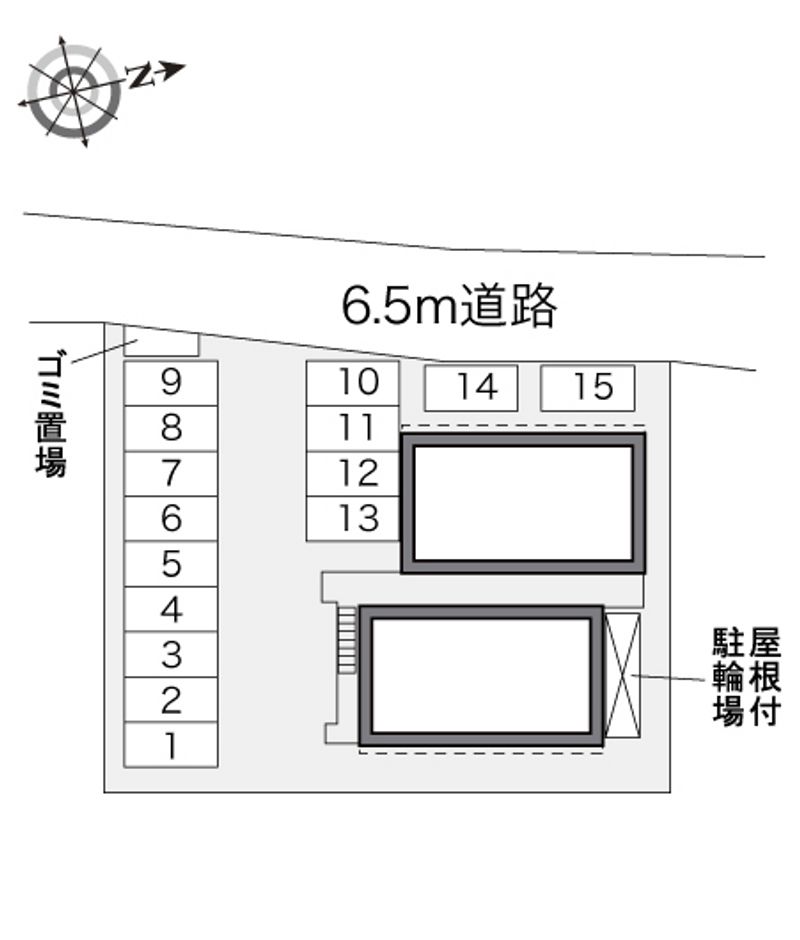 レオパレス塚原台 配置図