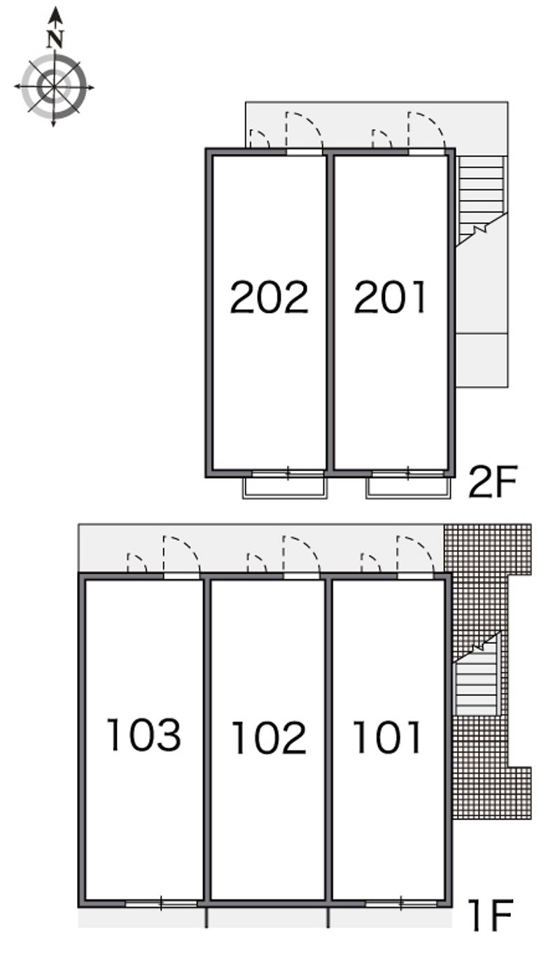 レオパレス上藤 間取配置図