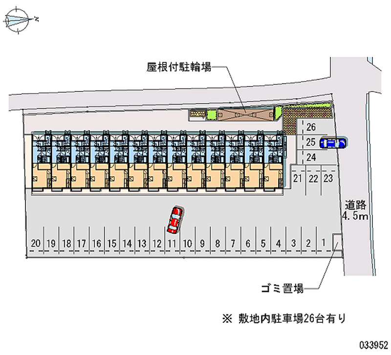 レオパレスソレアード国分寺 月極駐車場