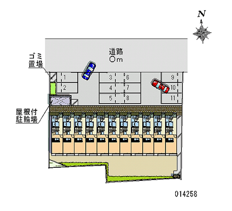 14258 bãi đậu xe hàng tháng