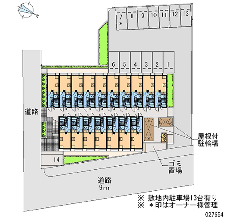 レオパレスＦＫⅡ 月極駐車場