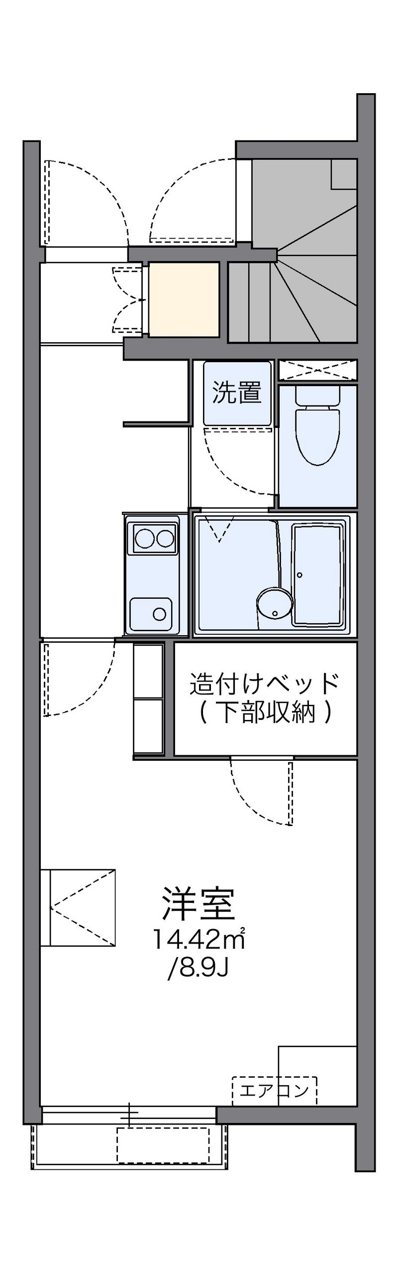 レオネクストカストル雄 間取図