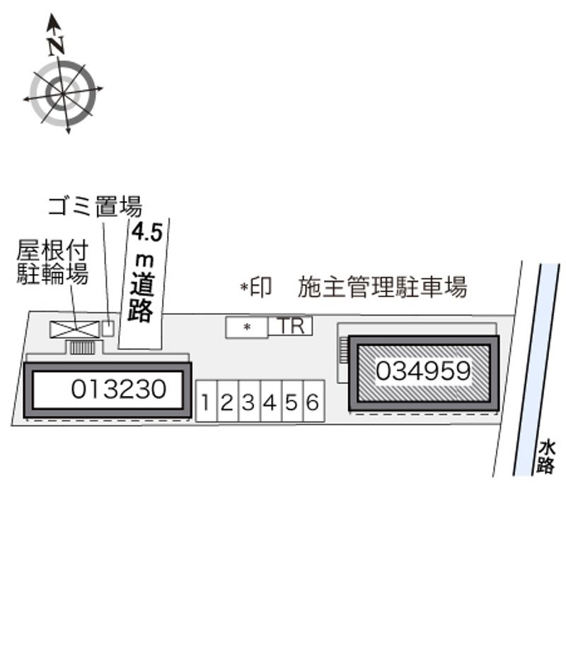 レオパレスヒライⅣ 配置図