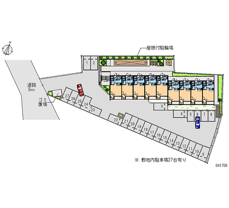 レオパレス南境 月極駐車場