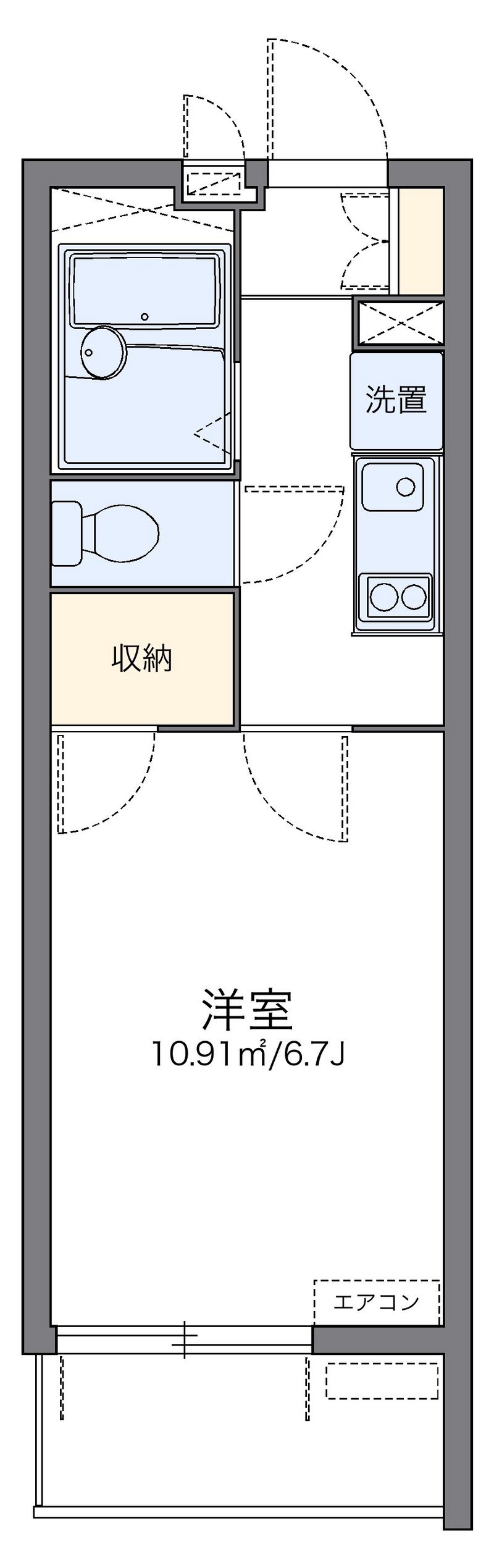 レオパレスヴァンルミエール 間取図