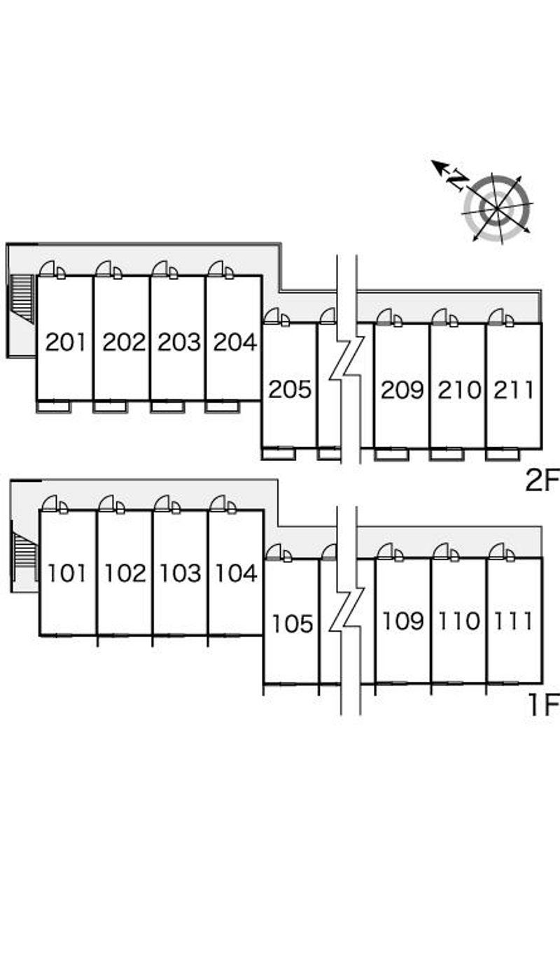 レオパレス源藤 間取配置図