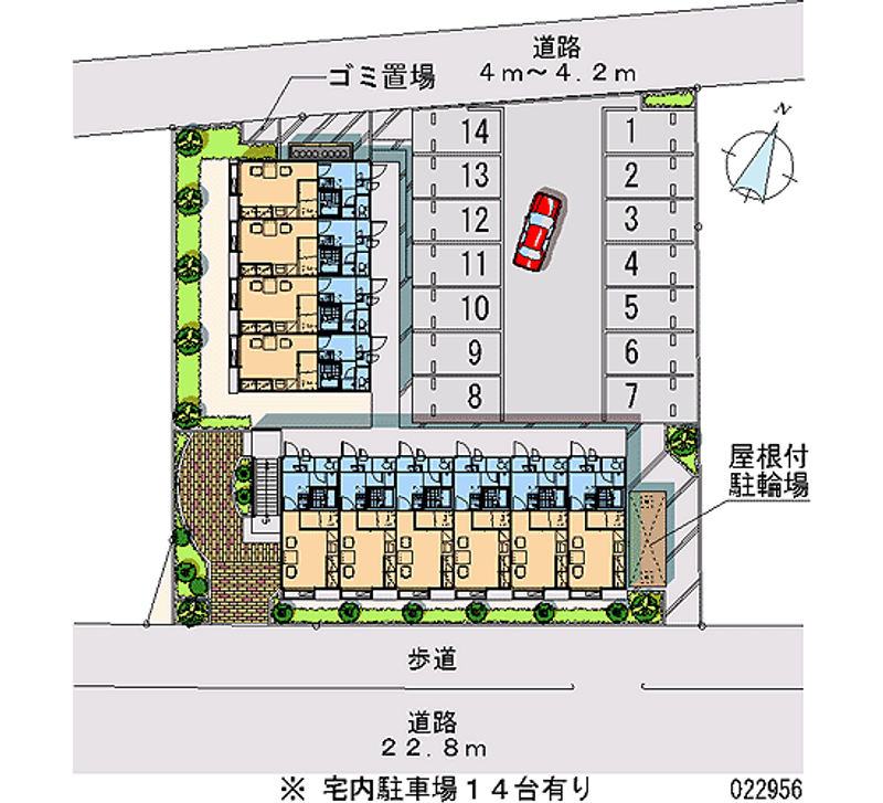 22956 Monthly parking lot