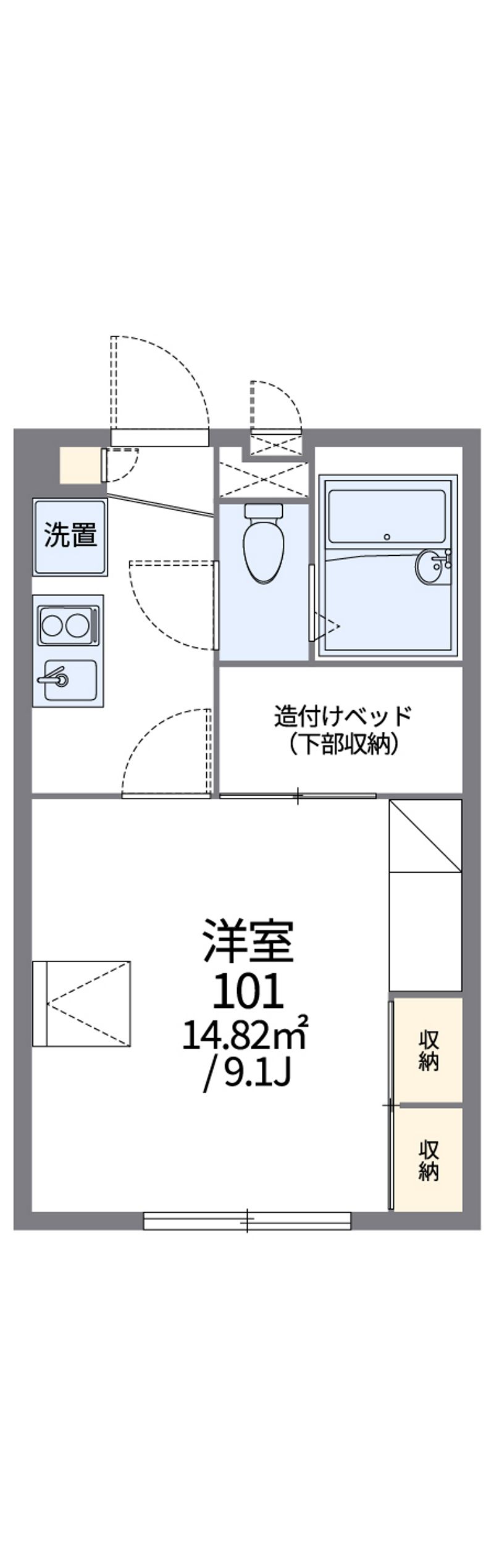 レオパレスレヴ 間取図