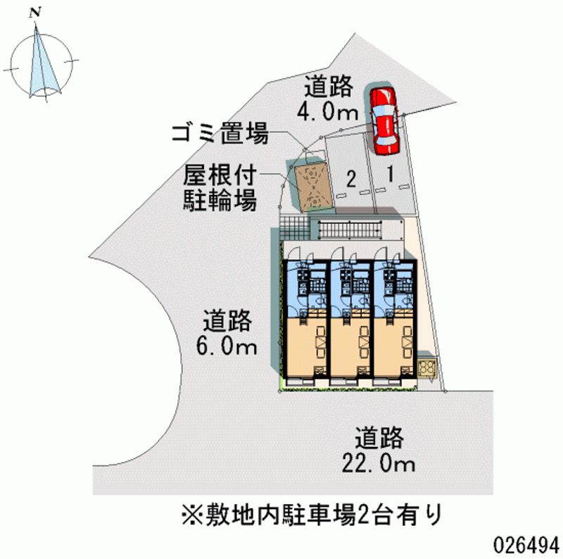 レオパレスマーブル代継 月極駐車場