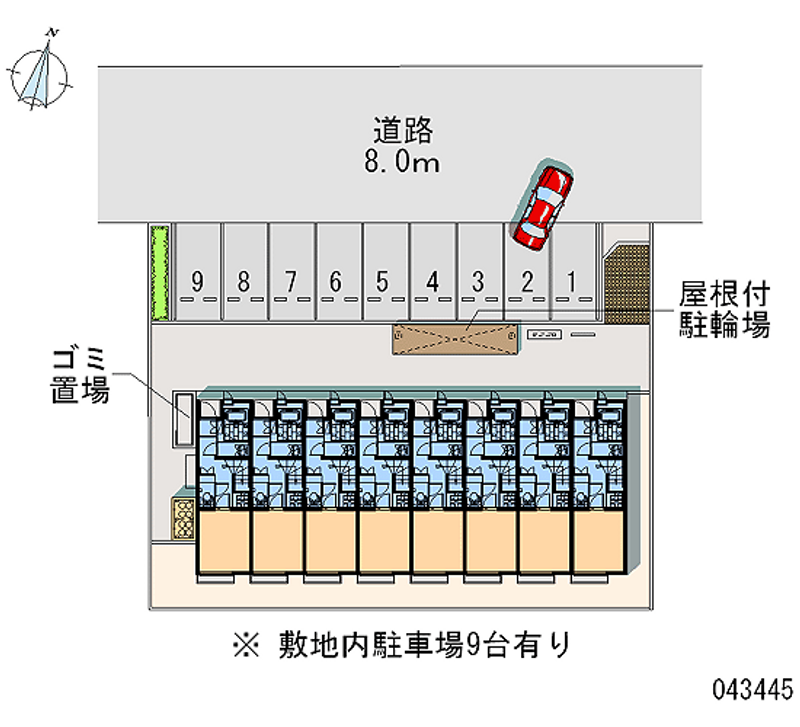 43445月租停車場