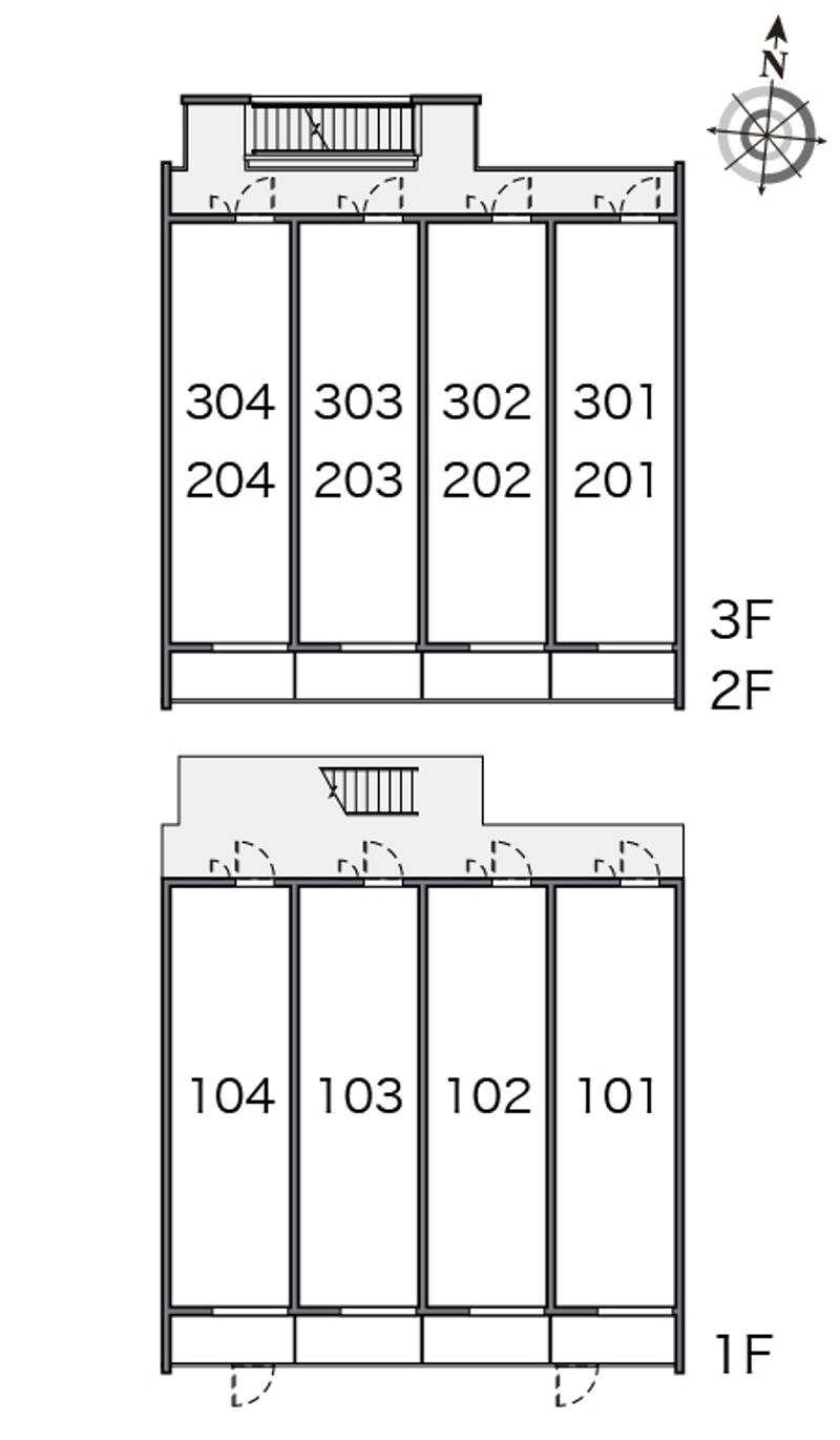 クレイノ輝き 間取配置図