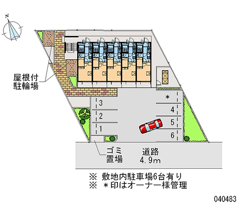 レオパレス高尾Ⅲ 月極駐車場