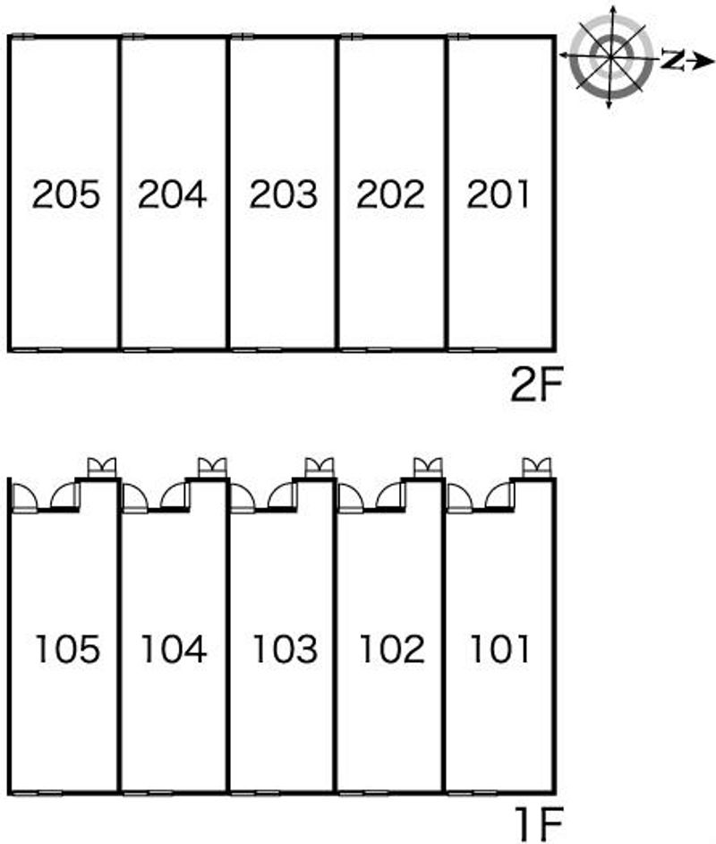 レオパレスサニーホームズ６ 間取り配置図
