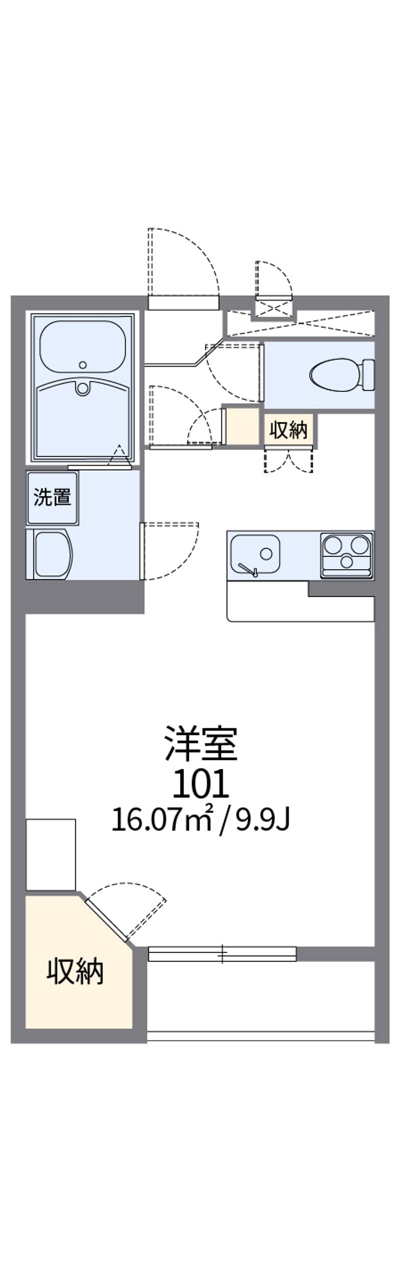 レオパレス大平ＫⅠ 間取図