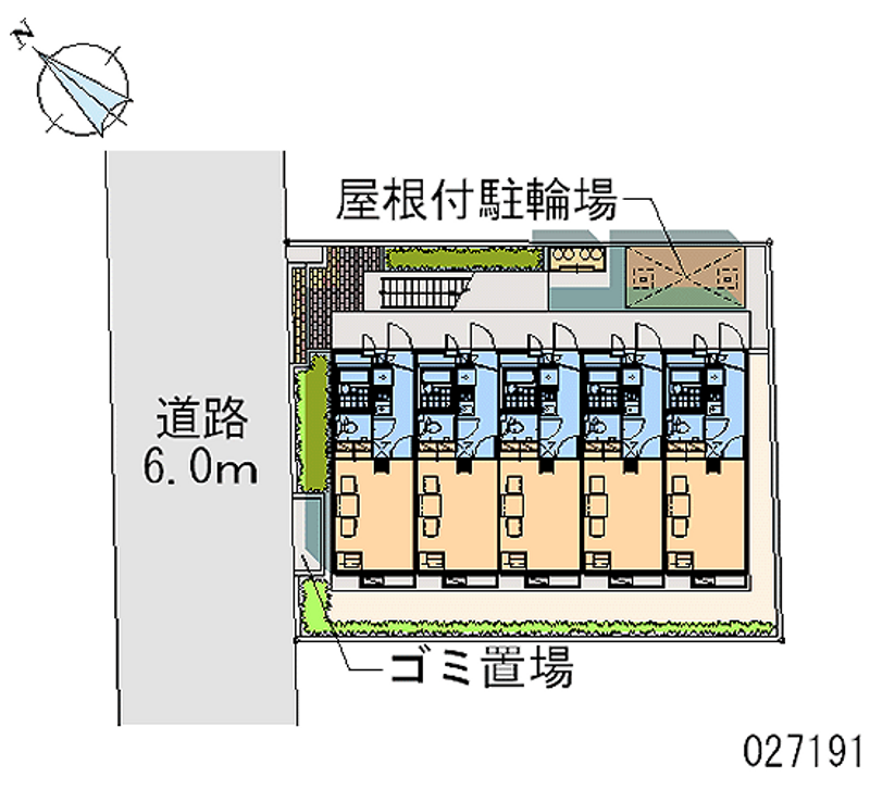 レオパレスＮＡＫＡＤＡ 区画図