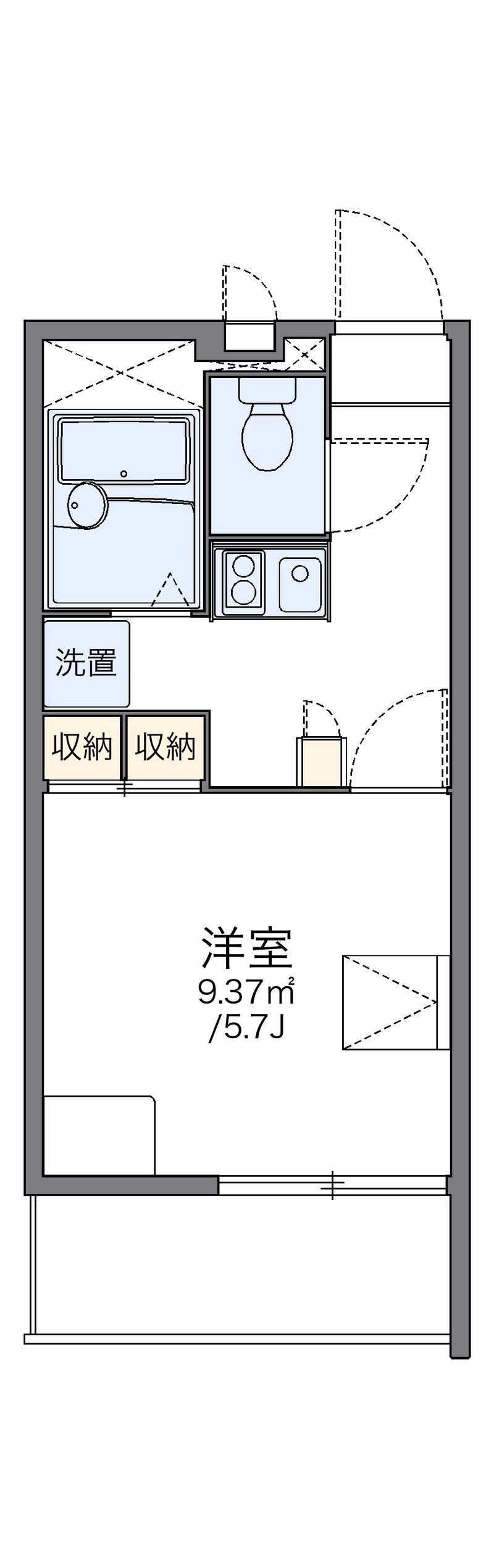 レオパレスＥＣＨＯ 間取図