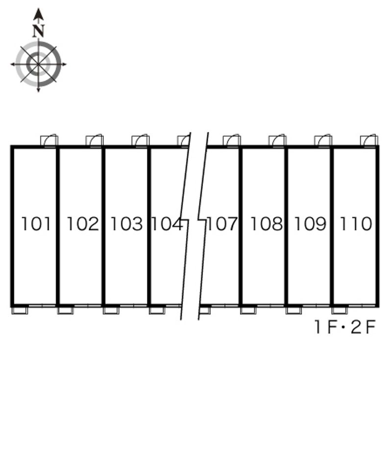 レオパレスコム・イグレットＢ 間取配置図