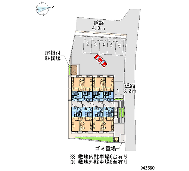 レオパレス北原 月極駐車場