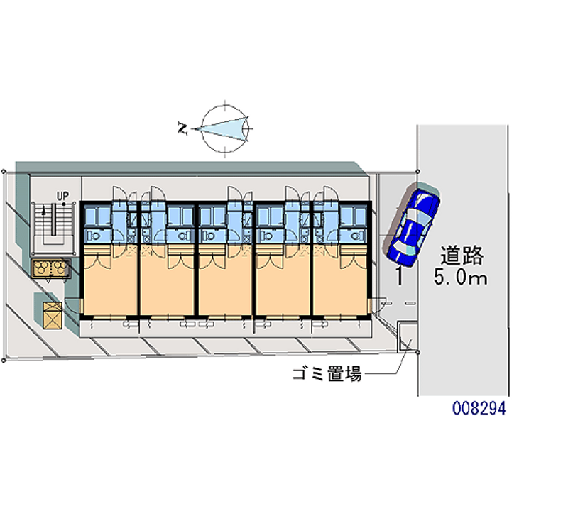 レオパレス武庫荘北 区画図